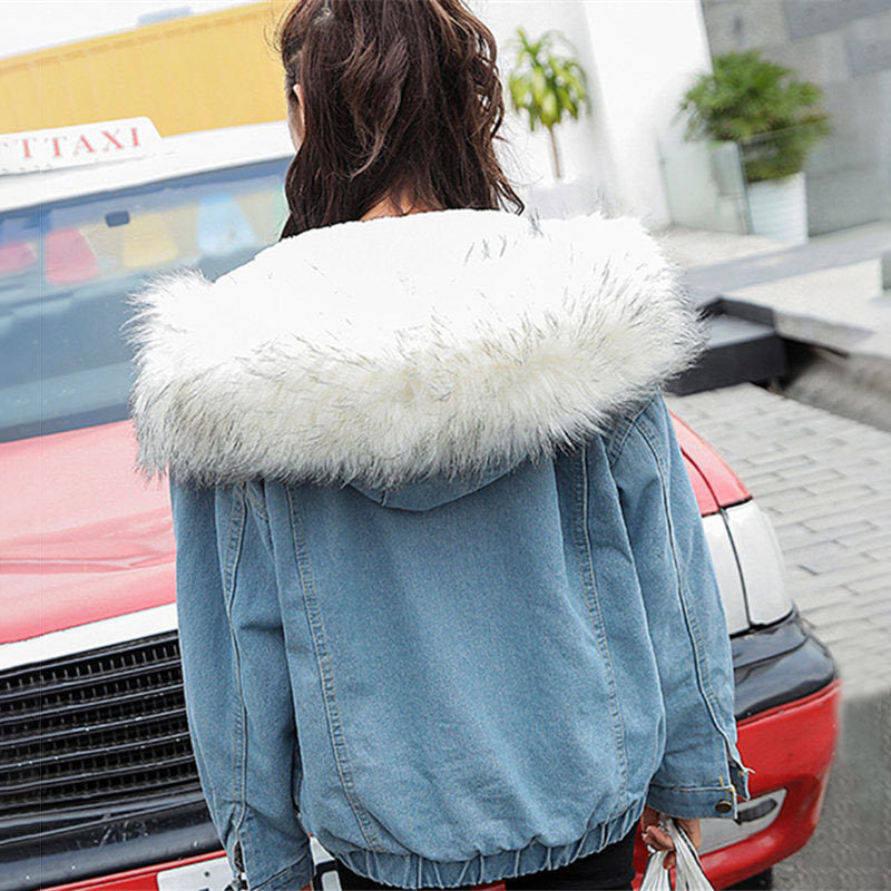 Femmes veste mode hiver manteau chaud coton Denim veste femmes à capuche veste manteau femme Bomber vestes Parkas grande taille