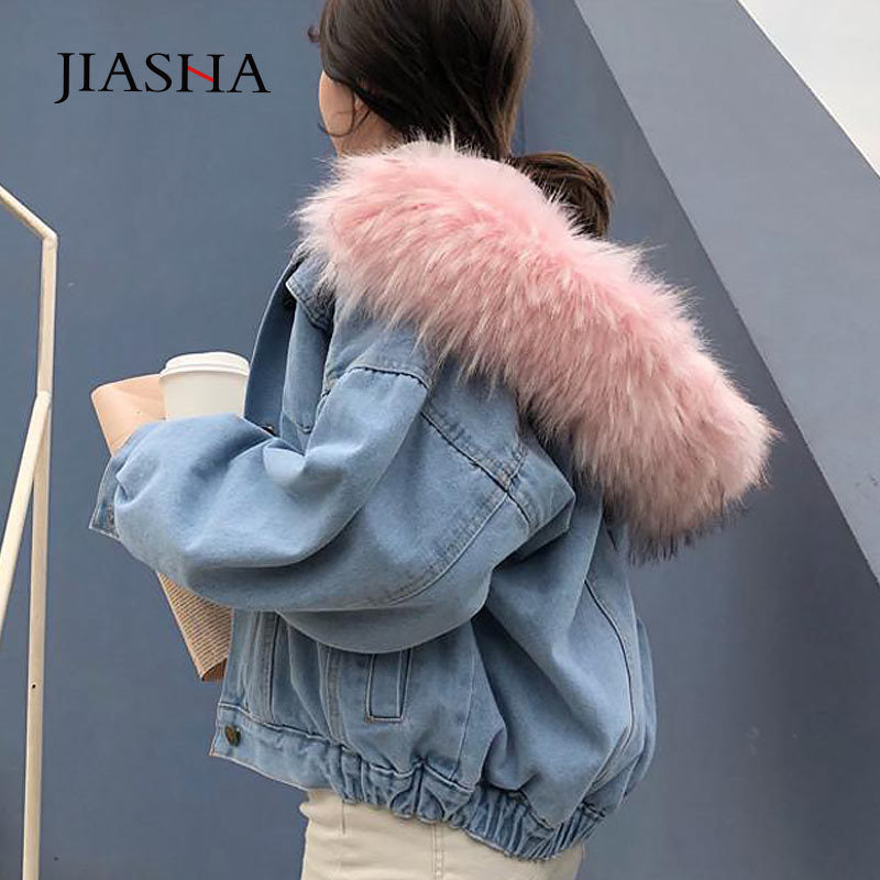 Femmes veste mode hiver manteau chaud coton Denim veste femmes à capuche veste manteau femme Bomber vestes Parkas grande taille