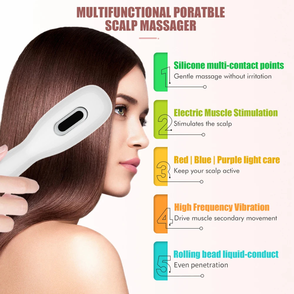 Peigne électrique de Massage du cuir chevelu